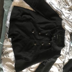 Black plus size coat